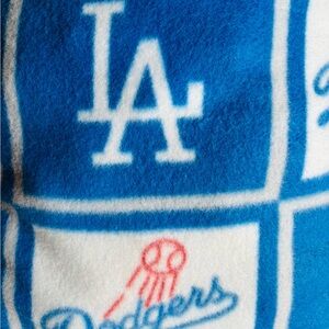 Home Decor LA Dodgers Fleece Small Pillow 12”x14” New